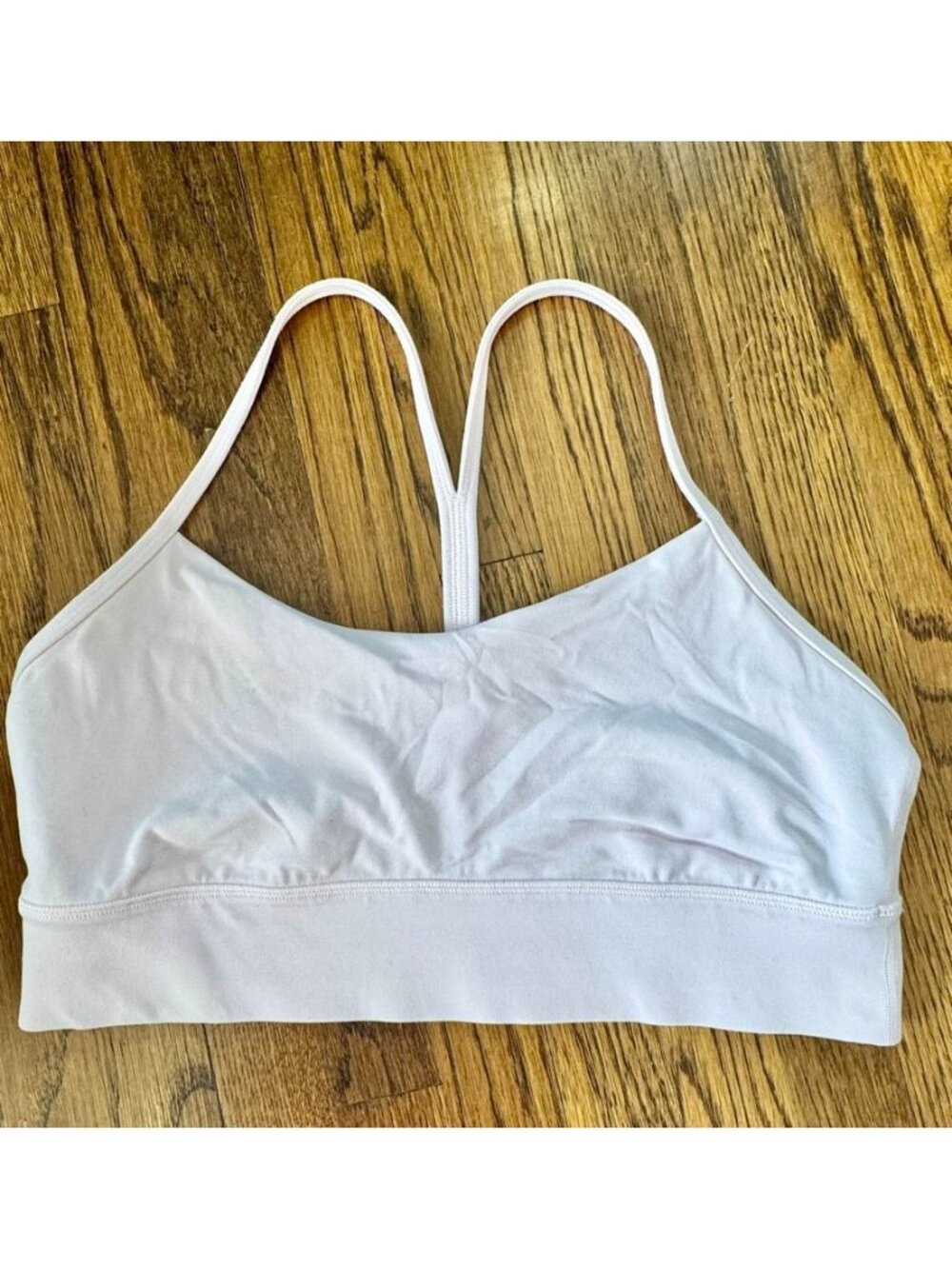 Lululemon Light Pink Y-Back Sports Bra Womens Size 14 Gently Used Activewear